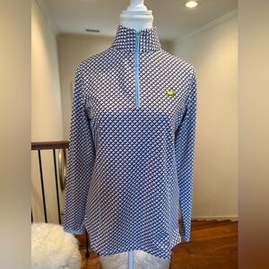 Peter Millar Authentic “Masters” Women’s Triangular Pattern Quarter-Zip